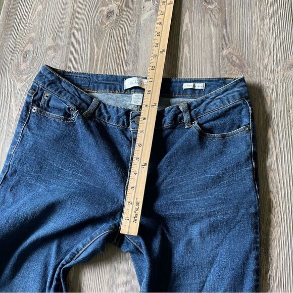 Kenneth Cole Reaction Dark Blue Denim Skinny Mini Boot Jeans Size 10 - Picture 9 of 11